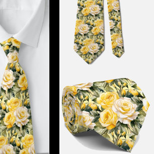 Herren-Schlips Florale Halskrawatte für Hochzeit Krawatte
