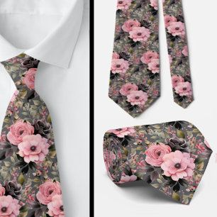 Herren-Schlips Florale Hochzeits- und Event-Hals Krawatte