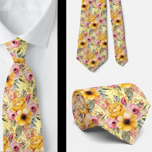 Herren-Schlips   Florale Hochzeits- und Event-Kraw Krawatte