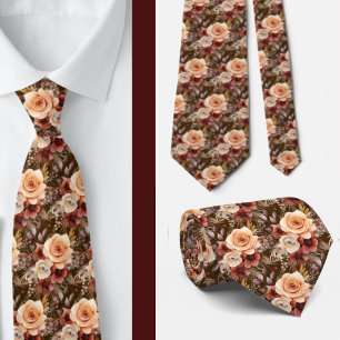 Herren-Schlips   Florale Hochzeits- und Event-Kraw Krawatte