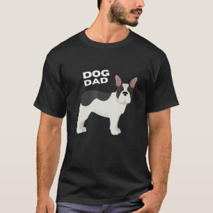 Herren Schwarz & Weiß Französische Bulldogge Hund T-Shirt