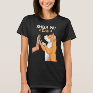 Herren Shiba Inu Vater Hund T-Shirt