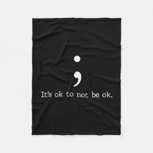Herren-Shirts zum Thema psychische Gesundheit Semi Fleecedecke