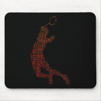 Herren Shuttle Badminton Squash Badminton Spieler Mousepad