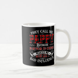 Herren Sie nennen mich Pappy Tee Weihnachten Vater Kaffeetasse