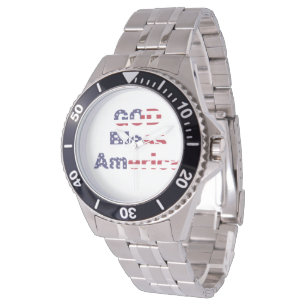 Herren-Silber-Erbe-Taucheruhr - Kühn Gott segne Armbanduhr