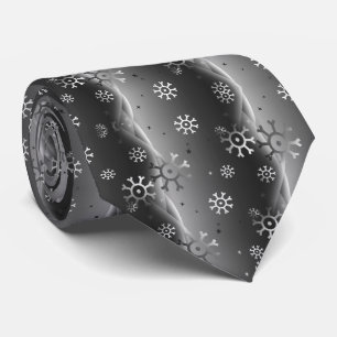 Herren-Silber-Schneeflocken-Weihnachts-Schlips Krawatte