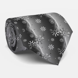 Herren Silver Snowflake Weihnachtslieder Krawatte
