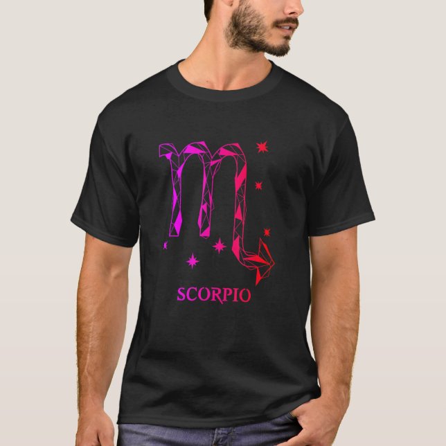 Herren Skorpion Sternzeichen 2 T-Shirt (Vorderseite)