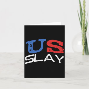 Herren Slay Lustig Usa 4. Juli Aamerica Patriotisc Karte