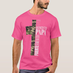 Herren Spanisch Christlich Vater Dia Del Padre Ges T-Shirt