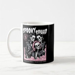 Herren Spooky Squad Skelett passendes Halloween Kaffeetasse