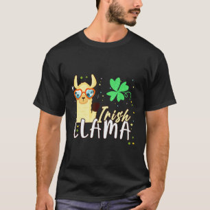Herren St Patricks Day Irischer Lama Lama Leprecha T-Shirt