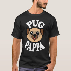 Herren Süßer Mops Papa T-Shirt