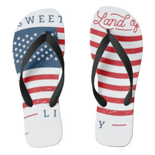 Herren Sweet Land of Liberty Flip Flops