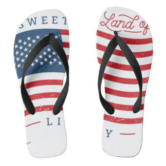 Herren Sweet Land of Liberty Flip Flops