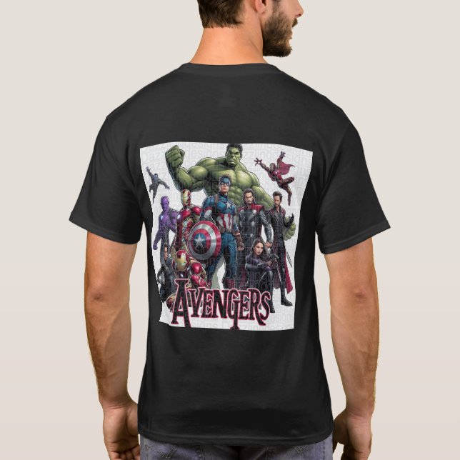 Herren T-Shirt Avengers Design (Rückseite)