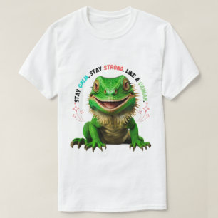 Herren T-Shirt: Bleib ruhig, bleib stark, wie ein T-Shirt