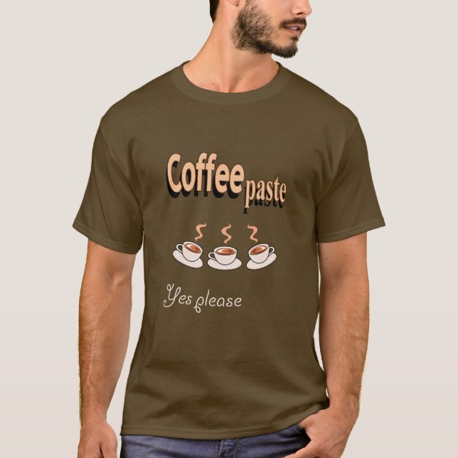 Herren-T - Shirt-Kaffeepause Sonnenkaffee Pun T-Shirt (Vorderseite)