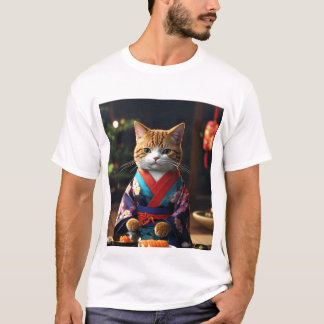 Herren-T - Shirt-Kat T-Shirt