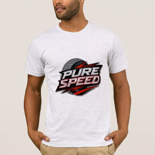 Herren T-Shirt mit Rennreifen-Motiv und dem Aufdru