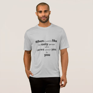 Herren T-Shirt mit Weisheitszitat