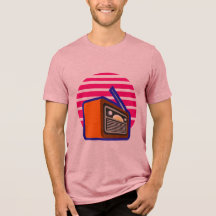Herren T-Shirt Retro Radio Vintage