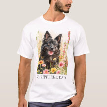 Herren T-Shirt – Schipperke Dad Shirt für Hunde Li