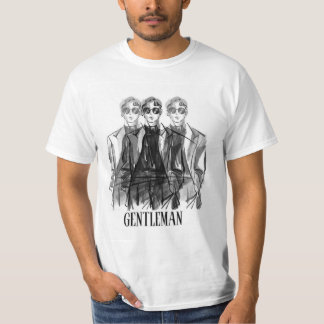 Herren T-Shirt Vorder- und Rückseite Design Herren