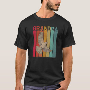 Herren Taube Retro-Stil Vintage Opa Grafik Fa T-Shirt