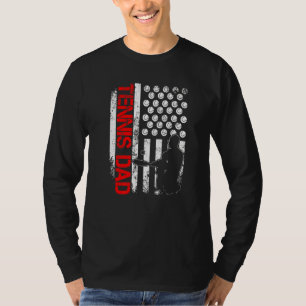 Herren Tennis USA Amerikanische Flagge Für Patriot T-Shirt