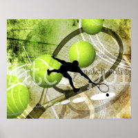 Herren-Tennisspieler "Match Point"