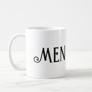 Herren Text Valeria Schrift Getränkehalter Klassis Kaffeetasse