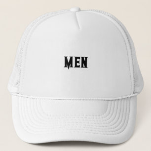 Herren Text Weiß Farbe Hübsche Jungen Männer Sport Truckerkappe