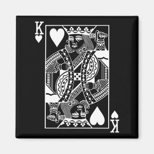 Herren The Original King Of Hearts Clic Magnet