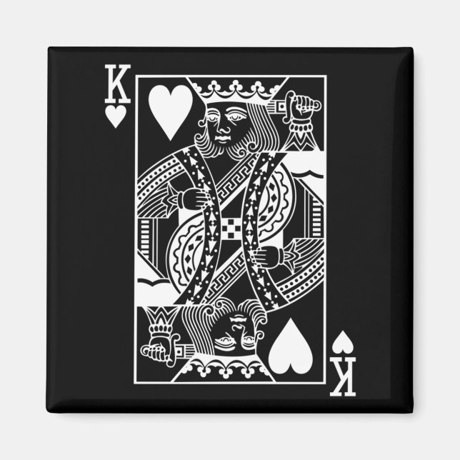 Herren The Original King Of Hearts Clic Magnet (Vorne)