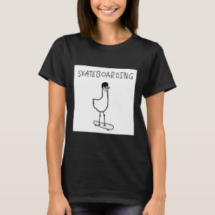 Herren The Skateboarding Duck Streetwear Shirt Duc