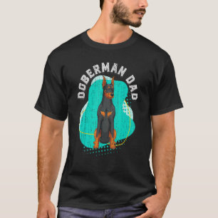 Herren Tier Dobermann Vater Hund Vatertag Dobe T-Shirt
