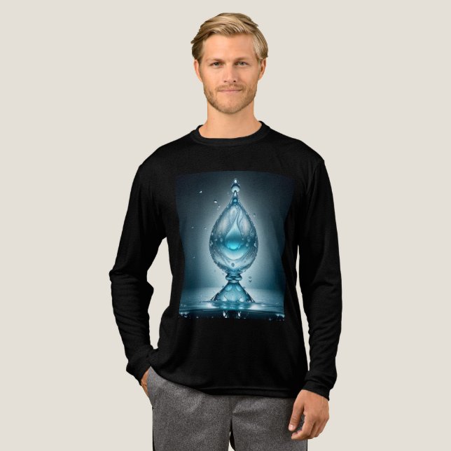 Herren Tri-Blend Basic T-Shirt Shirt (Volle Vorderseite)