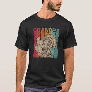 Herren Truthahn Retro-Stil Vintage Opa Grafik Fa T-Shirt