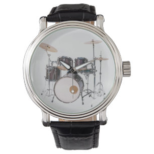 Herren-Uhr mit Drum-Kit Armbanduhr