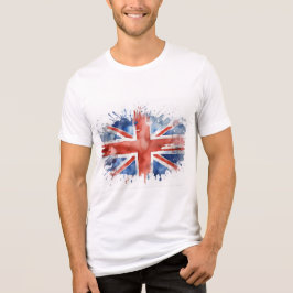 Herren Union Jack T-Shirt Tri-Blend Shirt