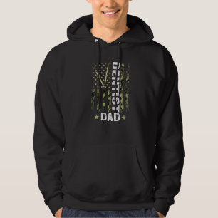 Herren Usa Flagge Tarnanzug Zahnarzt Papa Patrioti Hoodie