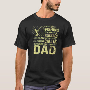 Herren USA Patriotisch Für Papa Meine Angelfreunde T-Shirt