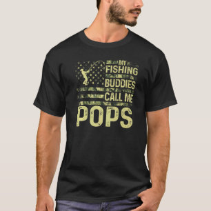 Herren USA Patriotisch Für Papa Meine Angelfreunde T-Shirt