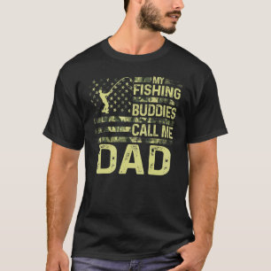 Herren USA Patriotisch Für Papa Meine Angelfreunde T-Shirt
