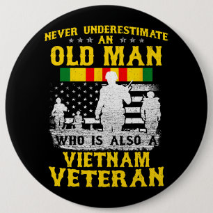 Herren-Vater-Opa-Vietnam-Veteran-Vintage-Shirt Her Button