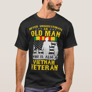 Herren-Vater-Opa-Vietnam-Veteran-Vintage-Shirt Her T-Shirt