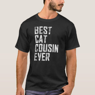 Herren Vater Tag Bester Katze Cousin Ever Vintage T-Shirt