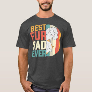 Herren Vatertag Bester Fell-Vater Aller Hund Katze T-Shirt